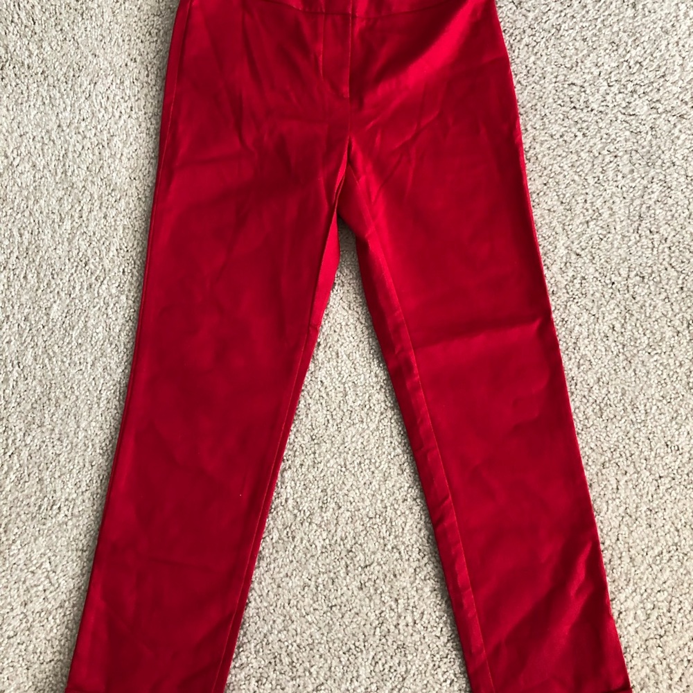 Forever 21 Red Cropped Ankle Pants